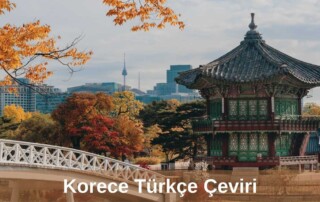 Korece Türkçe Çeviri